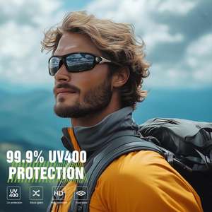 サイクリング、釣り、運転用UV400保護付き偏光スポーツサングラス - Product Image 3