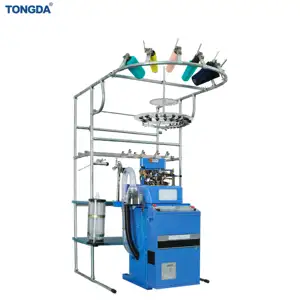 TONGDA TD6FP China manufacturer 3.75 inch automatic cotton school sock making machine to make socks in pakistan