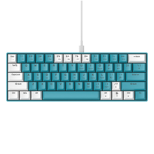 <span class=keywords><strong>Clavier</strong></span> de jeu mécanique à 60 %, ergonomique, durable, avec câble Type-C détachable, mini <span class=keywords><strong>clavier</strong></span> <span class=keywords><strong>gamer</strong></span>, interrupteurs bleus - Product Image 1