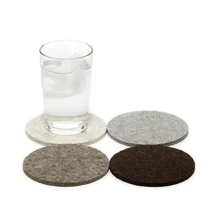 Produtos mais vendidos Para Casa Decoração portátil feltro Coasters engraçado Cup mat