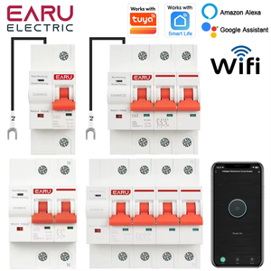1P 2P 3P 4P TUYA APP WIFI Disyuntor Temporizador Control remoto por voz Smart Life <span class=keywords><strong>Interruptor</strong></span> inteligente automático WIFI EAWMCB - Product Image 2