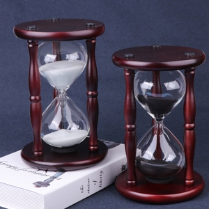 Wood <b>Hourglass</b> Sand Timer 30Min/60 Min for Home Decor Desk Office Kitchen Timer Vintage Sand Clock Gift Idea - Product Image 2