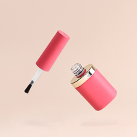 Esmalte de Uñas en Gel UV LED OEM ODM en Botella de Vidrio con Tapa y Pincel, Sellado Personalizado con Estampado Dorado en el Hombro e Impresión de Superficie Esmerilada