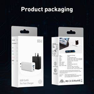 RCM ที่ได้รับการรับรองจาก PD 65W ที่ชาร์จ GAN <span class=keywords><strong>USB</strong></span> <span class=keywords><strong>C</strong></span> อะแดปเตอร์ไฟฟ้าแบบ Dual Type <span class=keywords><strong>C</strong></span> ชาร์จเร็วสำหรับโทรศัพท์มือถือซัมซุงแอปเปิ้ลหัวเว่ย OnePlus - Product Image 6