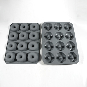 Silicone Donut Cake Mold 12 Cavity Round DIY Baking Mold For Party Desserts - Product Image 3