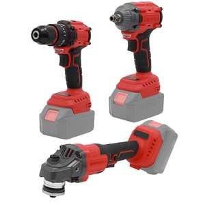 Juego de Herramientas Combinadas Inalámbricas de 21 V, Funciona con Batería <span class=keywords><strong>Makita</strong></span>, Taladro Inalámbrico + <span class=keywords><strong>Llave</strong></span> de <span class=keywords><strong>Impacto</strong></span> + Amoladora Angular de 125 mm - Product Image 2