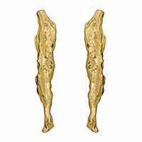 Poignée de porte en verre de luxe personnalisable, grande taille, en bronze antique, pour salle de banquet et hôtel