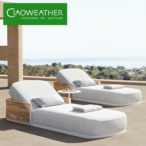 Chaises longues d'extérieur en aluminium pour piscine, mobilier de jardin en métal, chaise longue en corde, lit de repos de luxe, mobilier de patio, <span class=keywords><strong>transat</strong></span> - Product Image 2