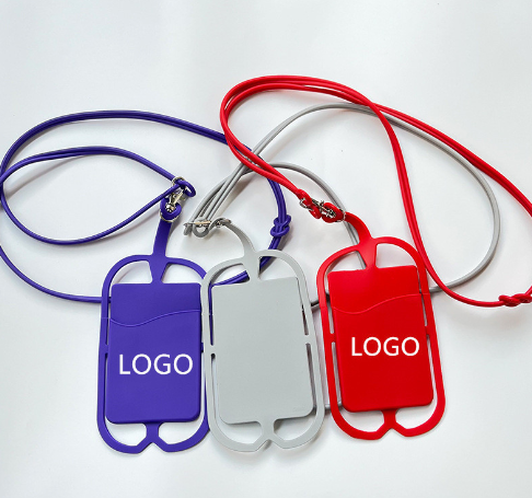 Wholesale Liquid Soft Rubber Phone Silicone Lanyard for Camera USB Thumb Drives Charms Keychain Badges Image 5