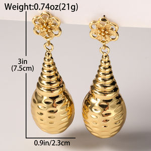 Joyería de Moda, Pendientes Clásicos de Perlas de Imitación con Baño de Oro de 18K para Mujer, para Aniversario - Product Image 6