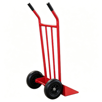 Chariot à plateforme industriel robuste en acier, capacité 600 lb, base large, chariot de manutention, roues pneumatiques 10 pouces, chariot utilitaire OEM double