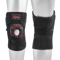 Genouillère de compression avec soutien articulaire, rembourrée en nylon et coton, protection professionnelle avec stabilisateurs latéraux