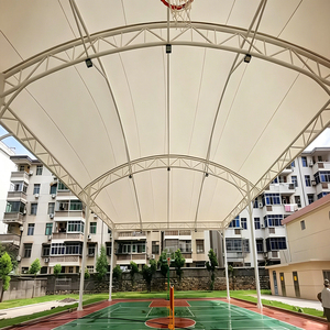 Tension Basketball Court Cover Waterproof Tensioned Structure Sports Roof Factory Basketball Court awning Padel court <b>tent</b> - Product Image 2