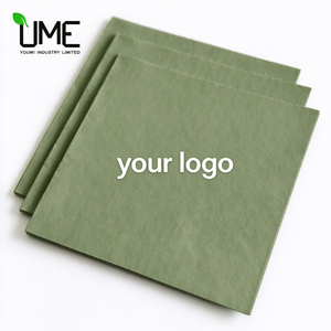 Servilletas de Papel Desechables Color Verde Salvia Personalizadas con Monograma, Servilletas de Boda Retro Suaves, Venta al Por Mayor - Product Image 1