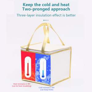 Bolsa Térmica Aislada de Papel de Aluminio para Pasteles con Logotipo Personalizado KAISEN, Bolsa Térmica para Entrega de Alimentos - Product Image 2