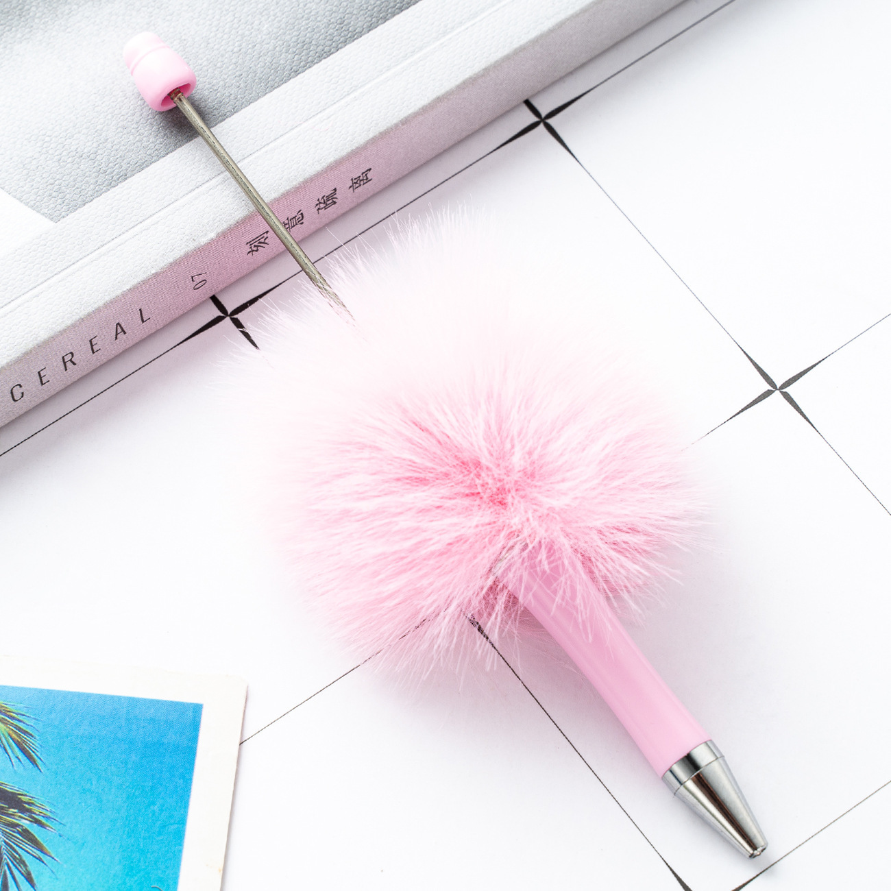 Rosa caramelo (bola de pelo)