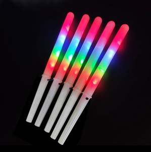 Bâtons lumineux LED 31 cm en forme de cône de barbe à papa, colorés et réutilisables, pour mariages, fêtes, concerts, parcs, décorations clignotantes - Product Image 5