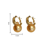 Boucles d'oreilles pendantes en alliage de strass rouge anti-perle, design de luxe léger, multi-usages, élégantes et tendance pour femme