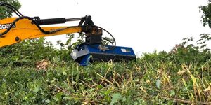 Huitong 360 ° rotazione idraulica flagella falciatrice Mulching motore componente di nucleo per 6-10 Ton escavatori per erba/spazzola - Product Image 5