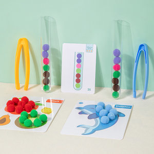 Meilleure vente Montessori bébé jeu <span class=keywords><strong>de</strong></span> comptage apprentissage précoce éducation pince en peluche jeu <span class=keywords><strong>de</strong></span> balle jouets pour enfants capacité manuelle - Product Image 4