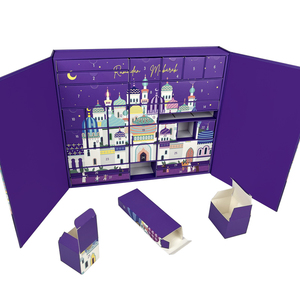 Luxury 2025 <strong>30</strong>-Day Ramadan Decorations Handmade Advent Calendar UV Coating Glossy/Matt Lamination Embossing <strong>Custom</strong> Recyclable - Product Image 4