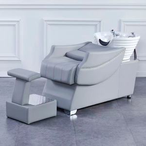 Chaise de lavage de cheveux avec bol, mobilier de massage confortable pour salon de coiffure, couleur personnalisée, vente chaude - Product Image 1