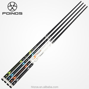 Taco de billar POINOS PREOAIDR V8 de fibra de carbono, eje de arce carbonizado, punta de arcoíris de 13 mm, unión tipo bala - Product Image 3