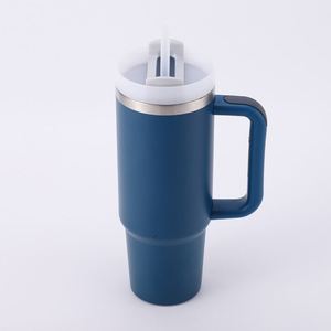 Gobelet de voyage H2.0 pour voiture, 40 oz, à double paroi isolée, avec couvercle, paille et base antidérapante, personnalisable avec logo ODM - Product Image 5
