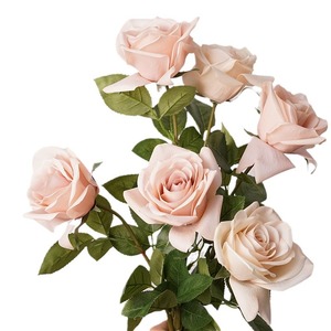 Flores Artificiales de Alta Calidad, Color Otoñal, Tacto Real, Hidratantes, Rosa <span class=keywords><strong>Carola</strong></span>, Decoración para Bodas, Día de San Valentín, Acción de Gracias - Product Image 6