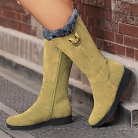 Bottes de neige pour femmes, imperméables, douces, en fourrure, pour l'hiver et le printemps, confortables, épaisses, en polaire, légères, antidérapantes, chaudes