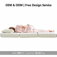 Matelas en mousse à mémoire de forme pliable en gros, taille et couleur personnalisées, logo OEM, approvisionnement direct usine pour importateurs et distributeurs