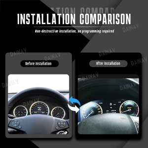 Pour Mercedes Benz Classe C W204 2008-2011, tableau de bord LCD 12,3 pouces, panneau cristallin, cockpit, compteur de vitesse, instrument - Product Image 2