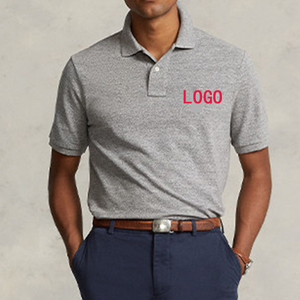 T-shirt Ricamata con Logo <span class=keywords><strong>R.</strong></span> L. in Puro Cotone di Alta Qualità, Traspirante, Girocollo, per Coppie, Manica Corta da Uomo - Product Image 6