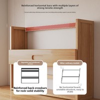 Étagère de bureau minimaliste moderne en MDF, support de rangement multi-niveaux sans dossier pour bureau, maison, étudiant, idéal pour l'ameublement domestique