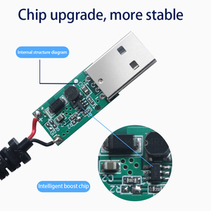 Usb Booster Dây Điện 5V Để 12.6V PVC Áo Khoác Đồng Nguyên Chất Chất Liệu Kết Nối Tuyến Đường Không Bị Gián Đoạn Dc5521 Tăng Cường - Product Image 2