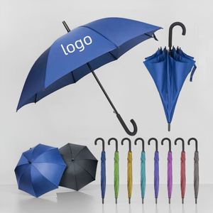 Paraguas Recto Comercial con Impresión de Logotipo Personalizado, Tela Pongee 190T, Diseño Clásico, para Promoción y Bodas - Product Image 1