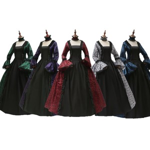 <span class=keywords><strong>Robe</strong></span> de soirée médiévale gothique Renaissance <span class=keywords><strong>Marie</strong></span>-<span class=keywords><strong>Antoinette</strong></span> à manches évasées, style victorien, pour cosplay - Product Image 5