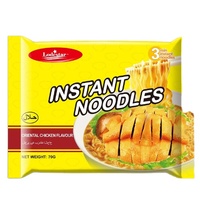 Wholesale Customized Flavor Instant Noodles China Factory OEM Ramen Chicken Beef Vegetable Shrimp 85g/bag 12 Months Shelf Life