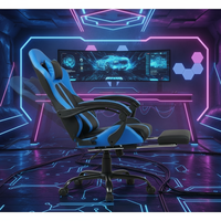 Chaise de jeu PC de haute qualité, pliable, ergonomique, avec système de soutien lombaire, pour salle de jeux, joueurs PC