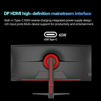 Monitor LED curvo para juegos de 38 pulgadas Envío rápido 3840*1600 100HZ KVM PBP NEGRO IPS Monitor de oficina