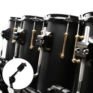 Juego de Tambores JBK Rocket Four Tom Octobans de Madera/Goma/Metal con Carcasas de Diferentes Alturas, Soporte Ajustable en Altura - Product Image 4