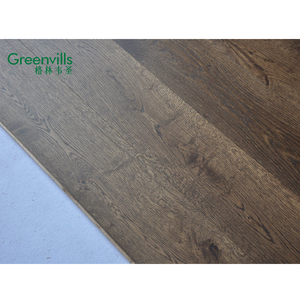 Rovere ingegnerizzato al 100% in vero legno di colore scuro, parquet in legno massello, pavimenti in legno naturale - Product Image 5