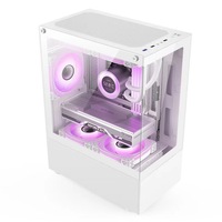 Boîtier de PC Wankang Full Desktop Transparent avec panneau latéral en métal et fenêtre, pour E-Sports, refroidissement liquide, format Mid Tower M-ATX/ITX, en stock