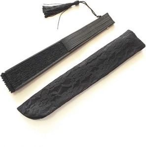 Éventail à main électrique pour femme de 21 cm, en soie de bambou, comme cadeau souvenir - Product Image 2