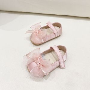 Chaussures de princesse pour bébé fille en soie à semelle souple antidérapante, chaussures de cérémonie pour bébé avec semelle antidérapante, pour fête de bébé - Product Image 6