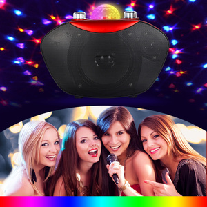 Professionnel mini portatif sans fil microphone bluetooth disco lumière changeante Lecteur Karaoké Haut-Parleur <span class=keywords><strong>pour</strong></span> Karaoké KTV - Product Image 3