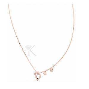 Collar de Corazón Abierto con Diamante Cultivado en Laboratorio, Oro Sólido de 14K, Cadena Asimétrica, Elegante y Romántico, Joyería Fina - Product Image 6