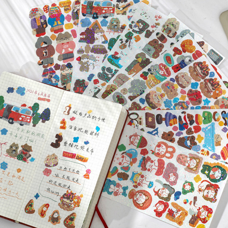 Foglio adesivo in pellicola glitterata