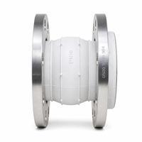 Soufflet d'expansion en caoutchouc pour conduites de brasserie DN80 PN16 en acier inoxydable 304 à brides, joint flexible de qualité alimentaire