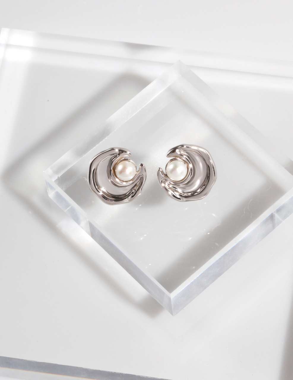 silver earrings